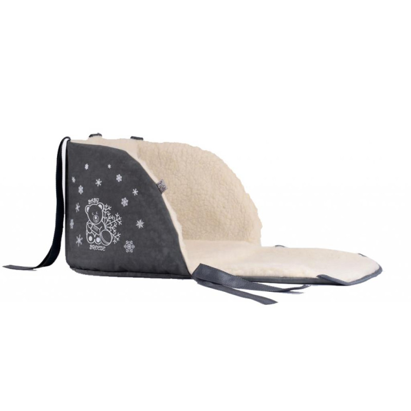 Матрацик в санки відкритий (овеча вовна) Baby Breeze (graphite) Матрацик в санки відкритий (овеча вовна) Baby Breeze (graphite)